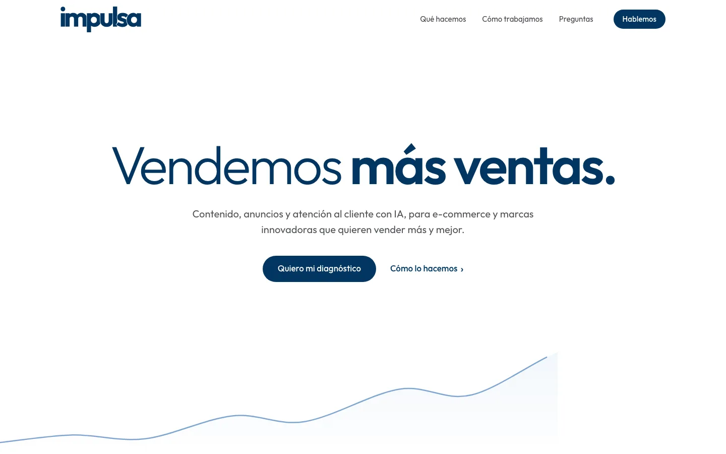 La página principal de Impulsa Project